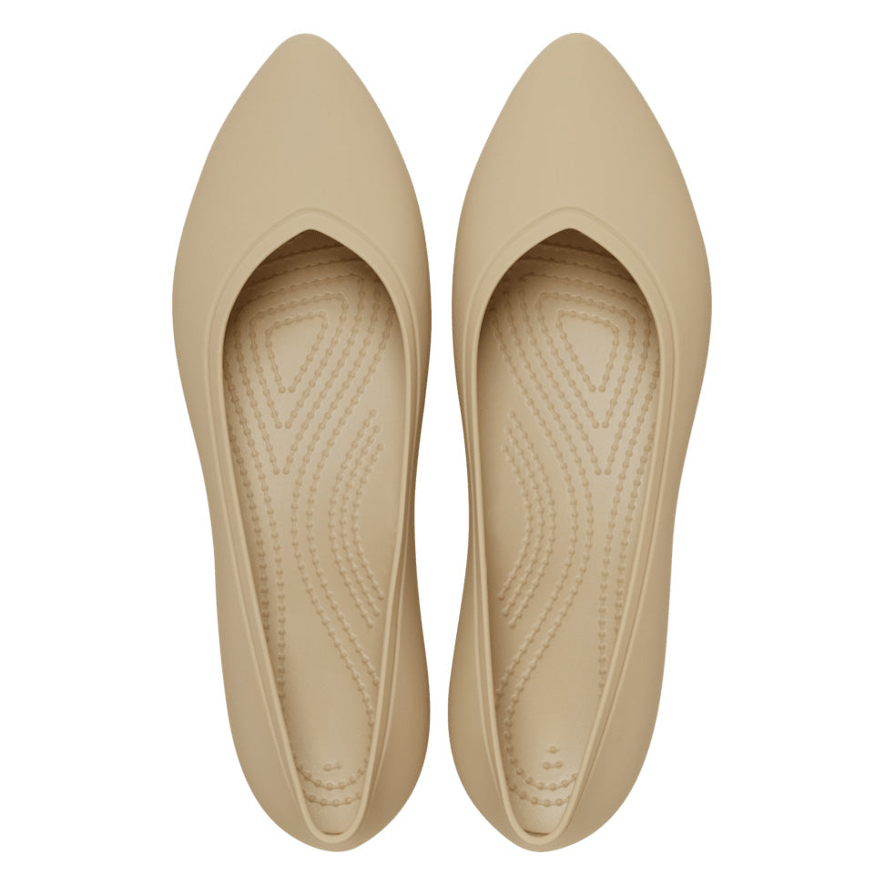 Ladies' Waterproof EVA Pointed-Toe Slip-On Ballet Flats