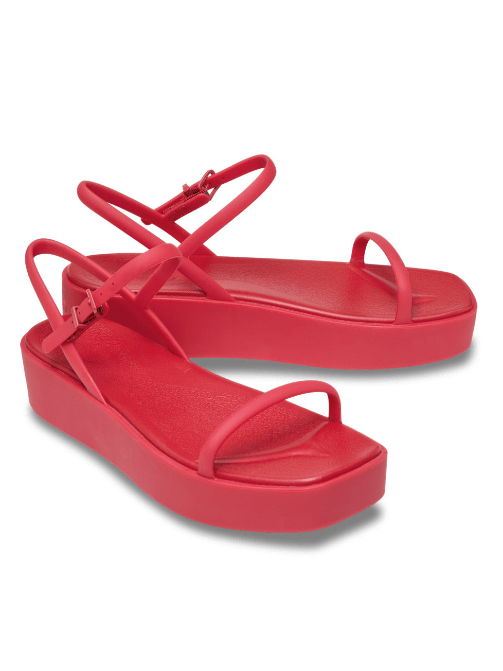 Adjustable Buckle EVA Platform Jelly Sandals