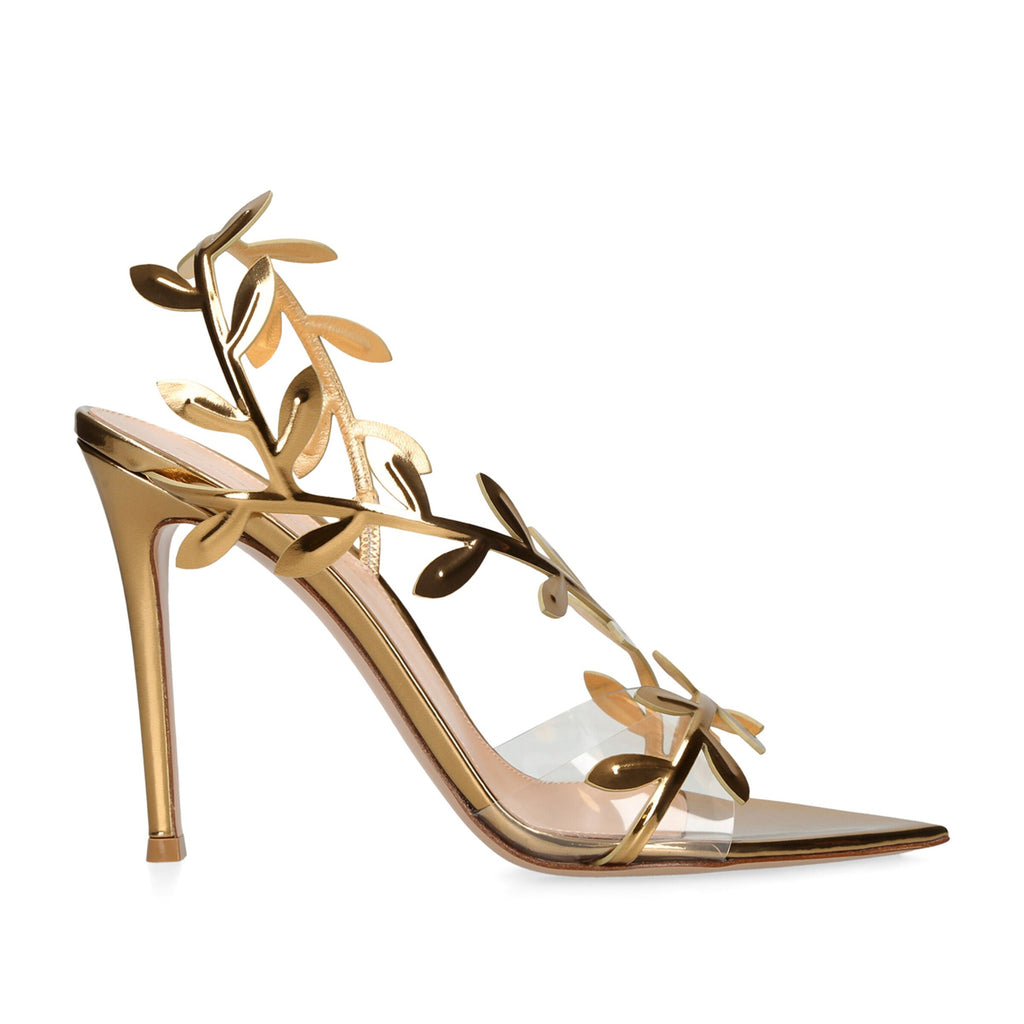 Ladies' Botanical Crystal Pointed-Toe Heels