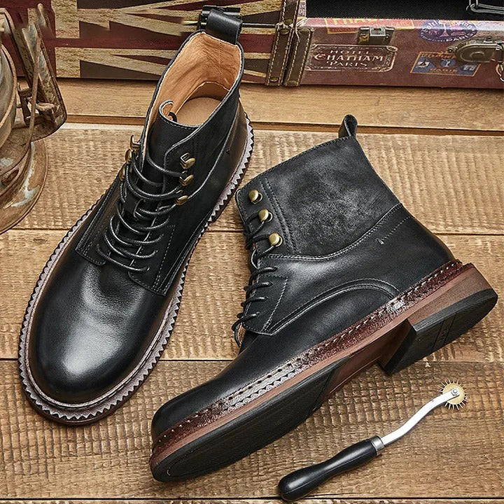 Leather & Suede Hybrid Work Boots