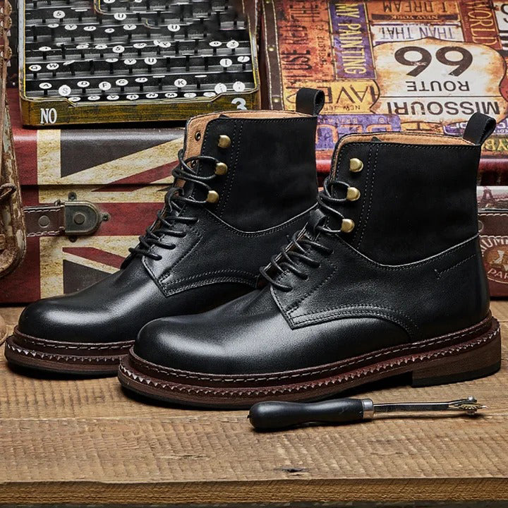 Leather & Suede Hybrid Work Boots