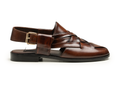 Men's Woven Leather Fisherman Sandals