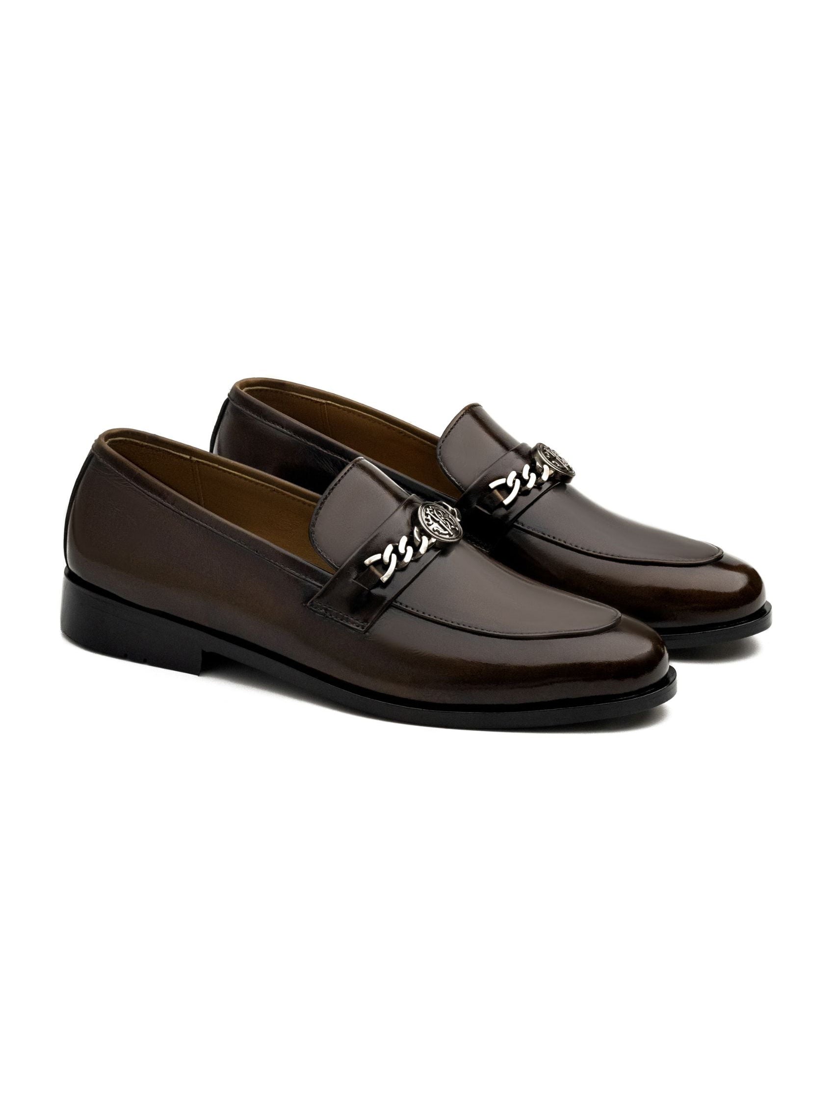 Men's Polished Leather Slip-On Dress Shoes