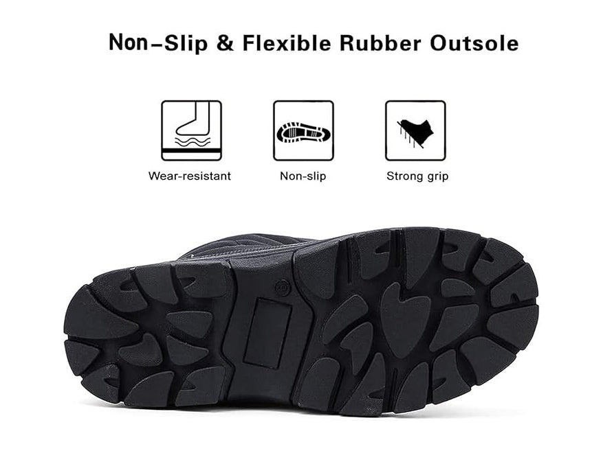 Men's Tall Snow Boots | Fleece-Lined & Slip-Resistant