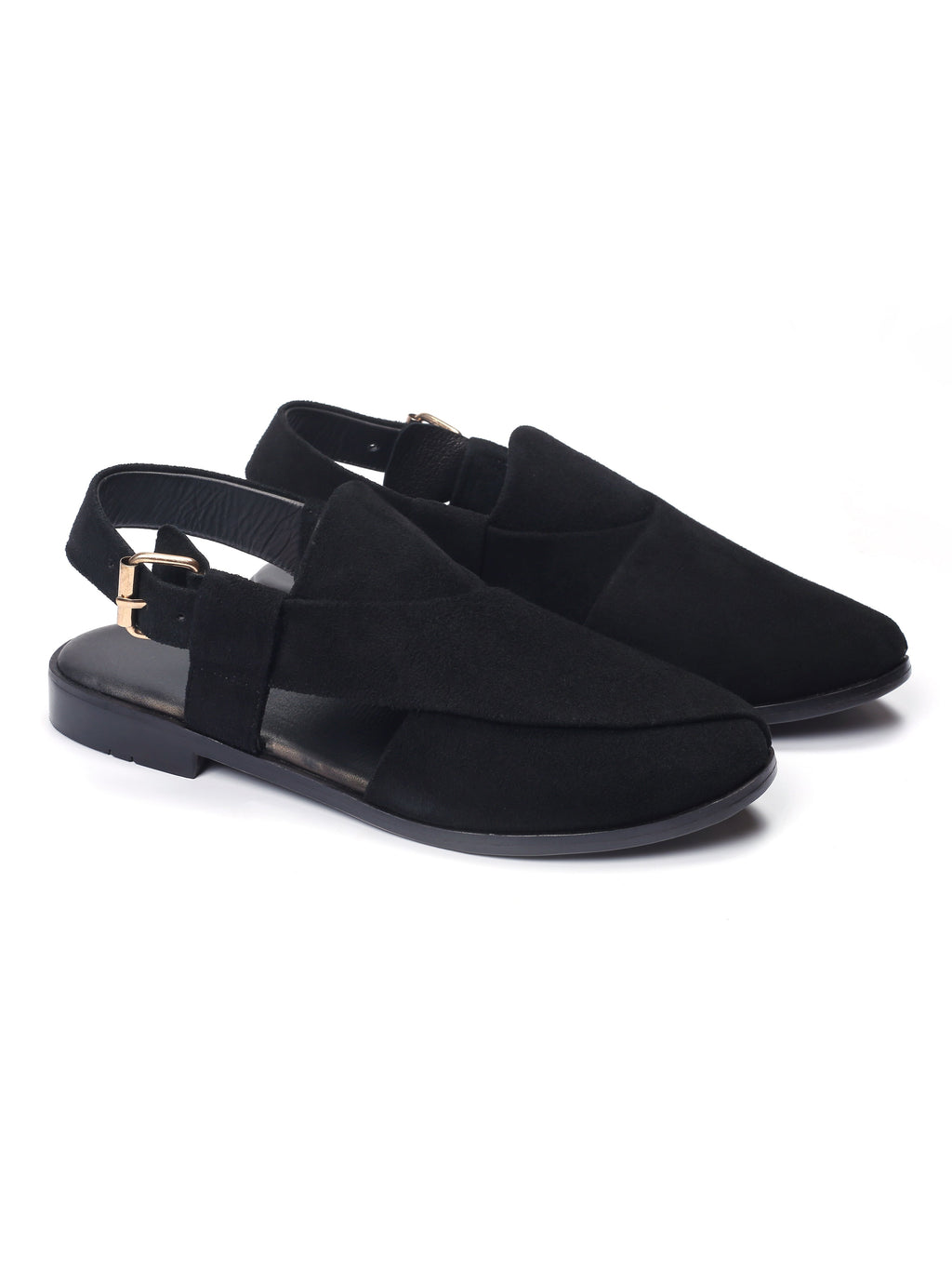 Men's Suede Slingback Mule Sandals