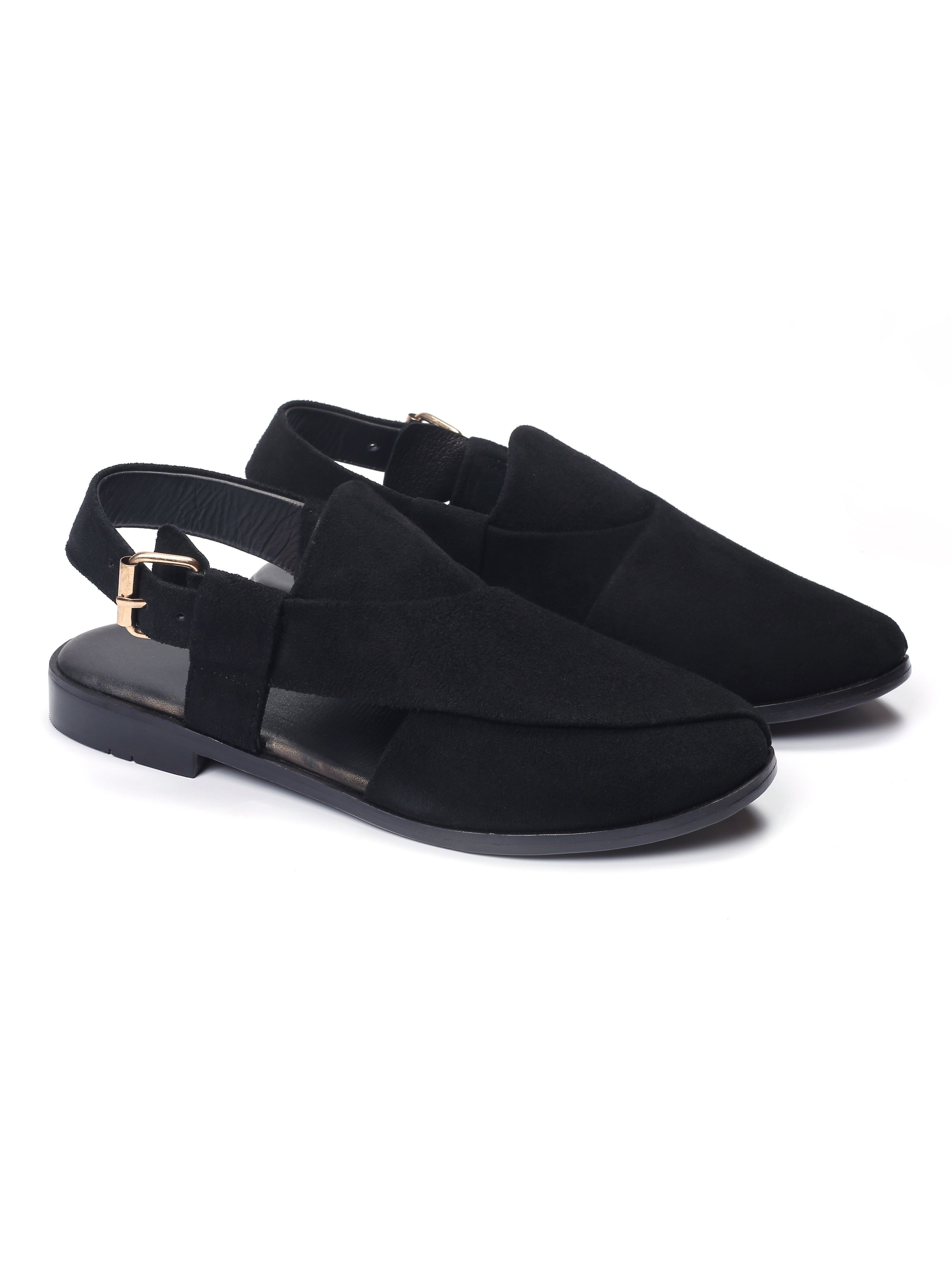 Men's Suede Slingback Mule Sandals