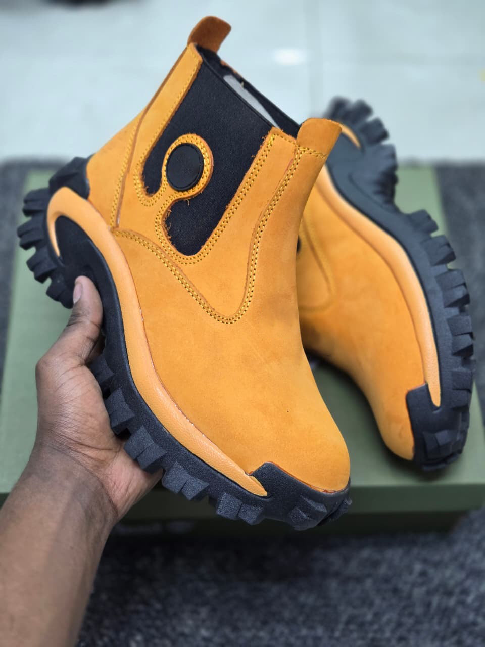 Men's Chelsea Work Boots | Slip-Resistant Thick Sole