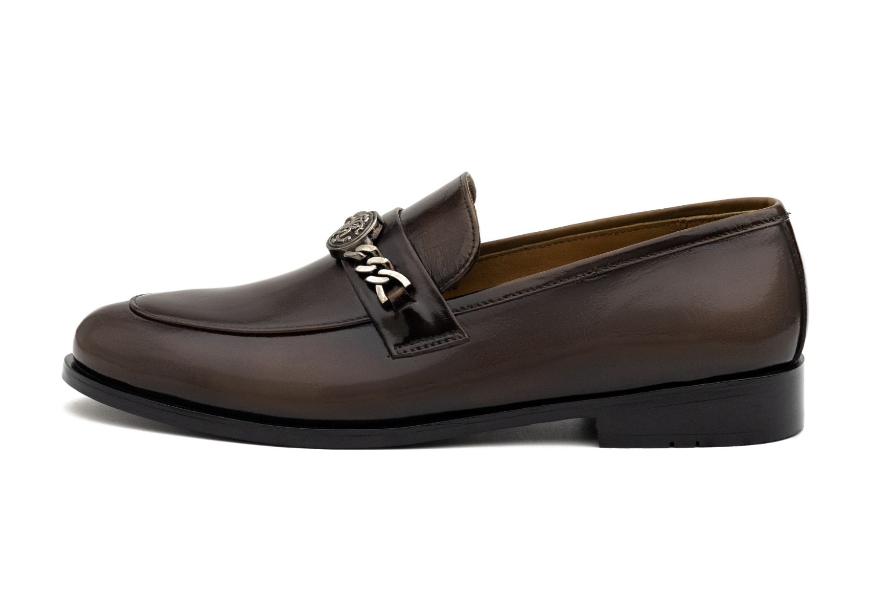 Men's Polished Leather Slip-On Dress Shoes