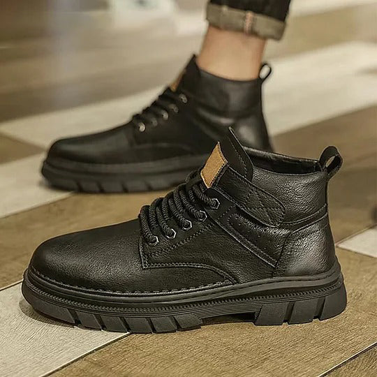 Men's High-Top Work Boots | Retro & Slip-Resistant