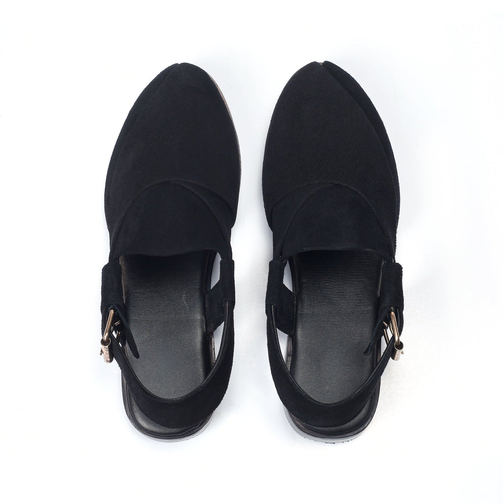 Men's Suede Slingback Mule Sandals