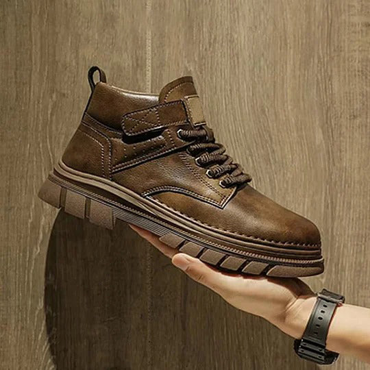 Men's High-Top Work Boots | Retro & Slip-Resistant