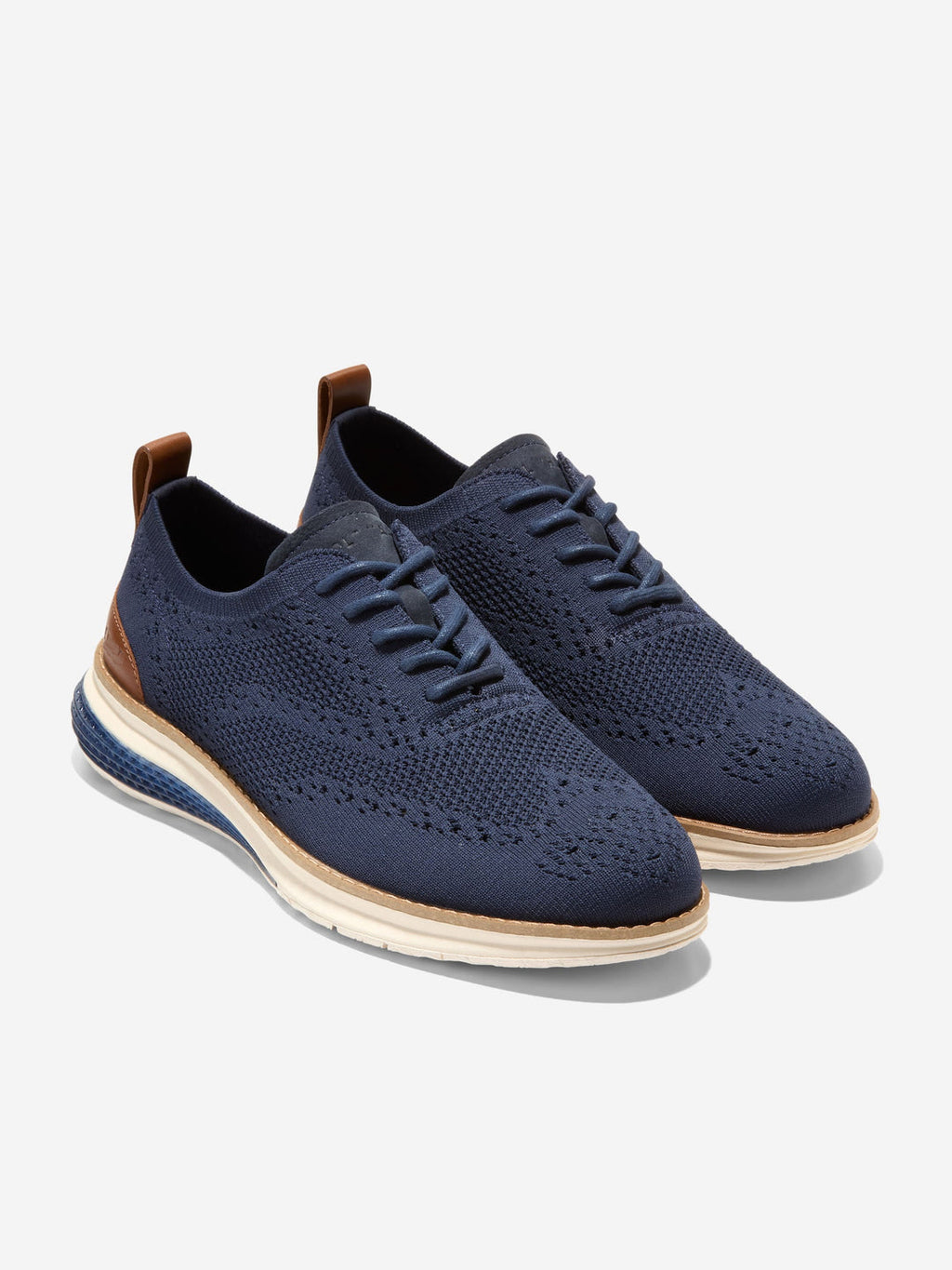 Men's Knit Wingtip Oxford Sneakers