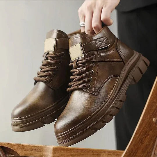 Men's High-Top Work Boots | Retro & Slip-Resistant