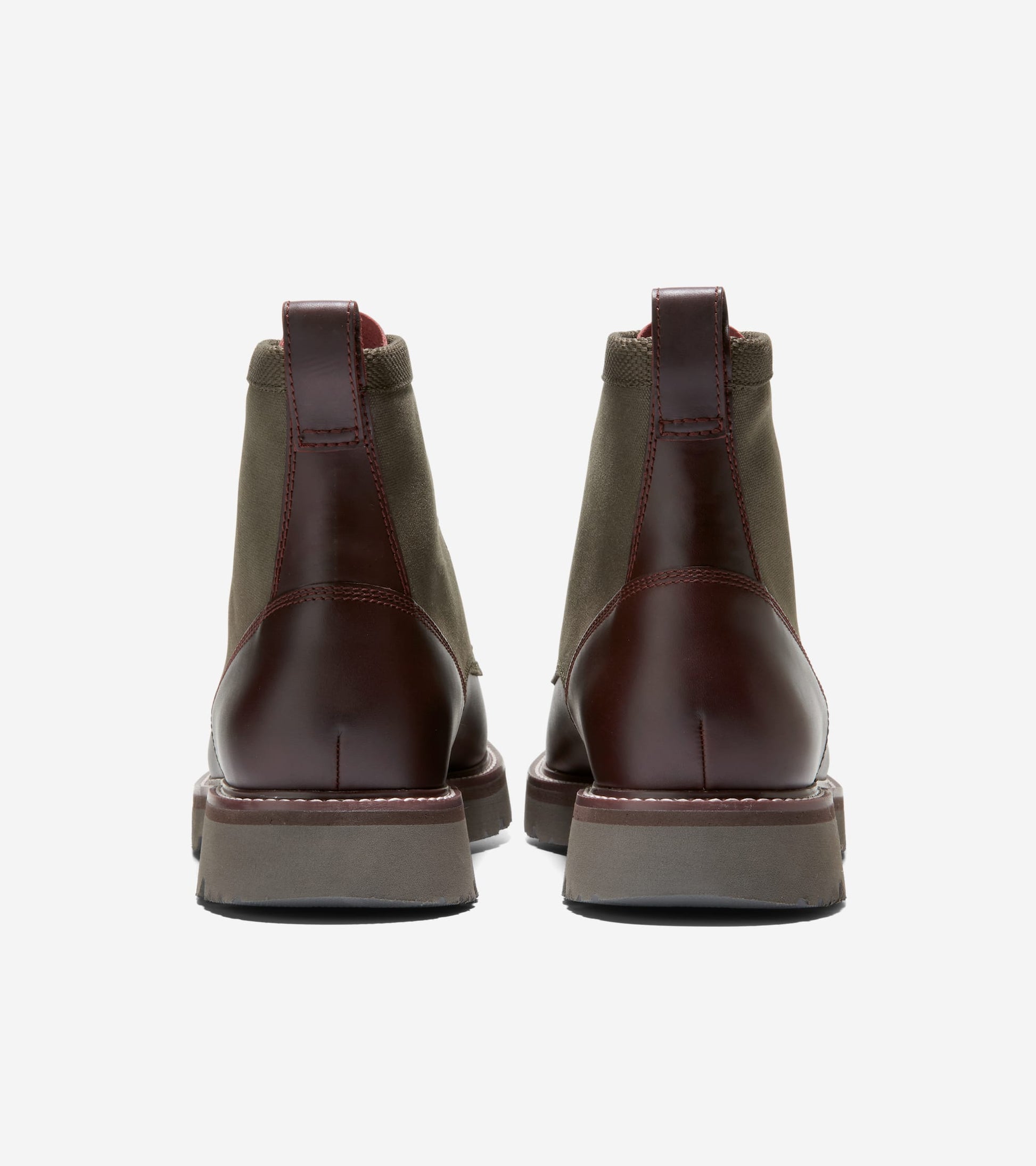 Men's Leather & Canvas Combat Boots
