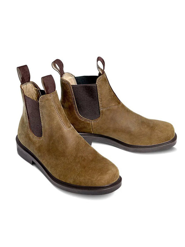 Suede Leather Slip-On Chelsea Boots