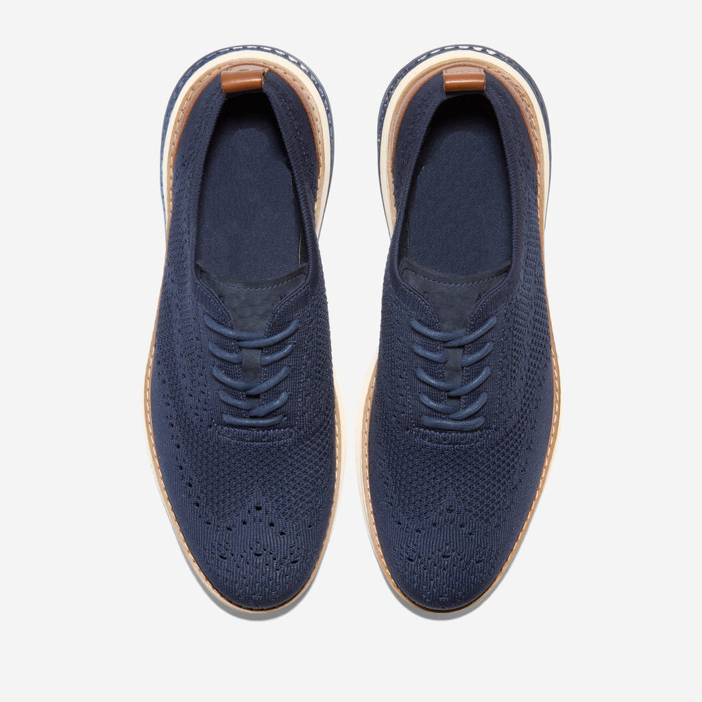 Men's Knit Wingtip Oxford Sneakers