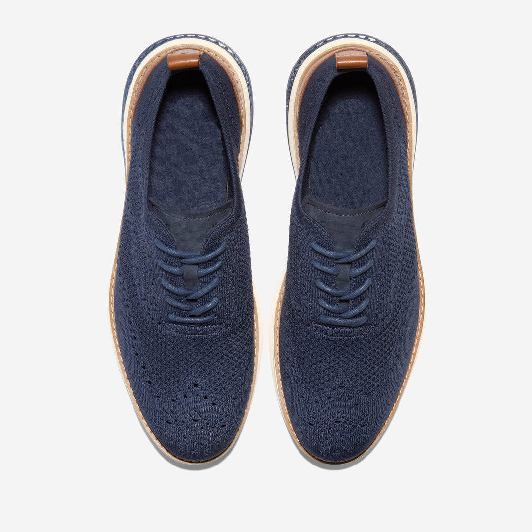 Men's Knit Wingtip Oxford Sneakers