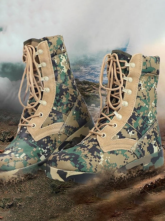 Digital Camo Tactical Combat Boots