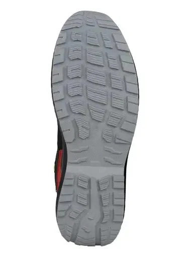 Black & Red Mid-Top Safety Work Boots