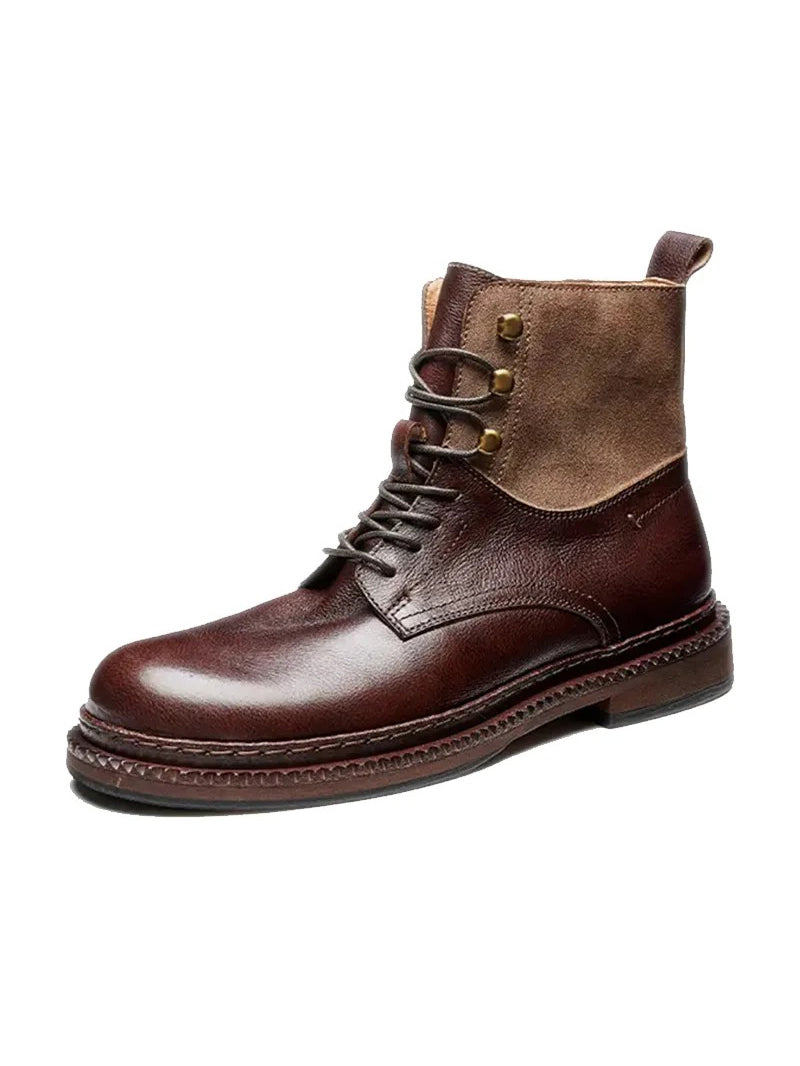 Leather & Suede Hybrid Work Boots