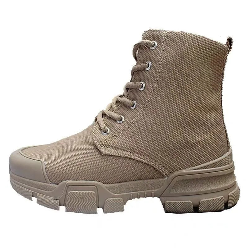 Lightweight High-Top Work Boots | Multi-Color Daily Footwear