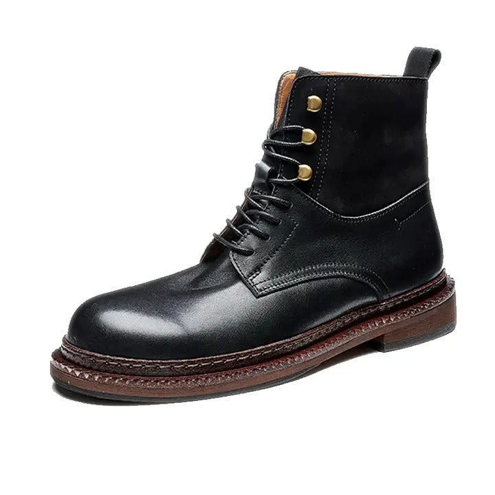 Leather & Suede Hybrid Work Boots