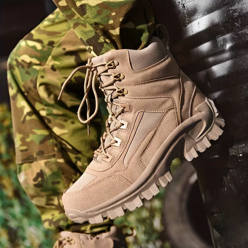 Outdoor High-Top Tactical Boots | Versatile Heavy-Duty Footwear