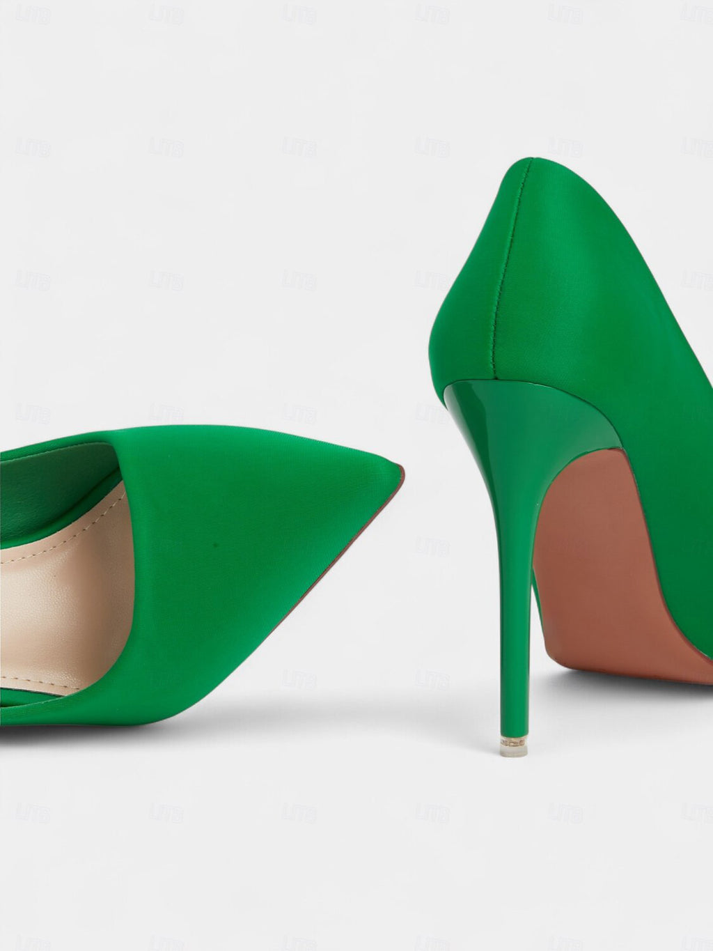 Ladies' Satin Pointed-Toe Stiletto Pumps
