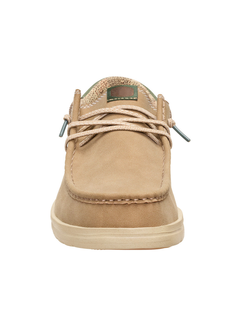 Tan Moc-Toe Casual Lace-Up Shoes