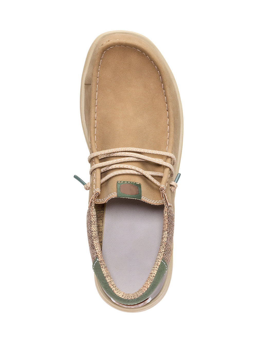 Tan Moc-Toe Casual Lace-Up Shoes