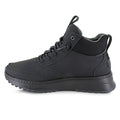 All-Black Waterproof Mid-Top Casual Boots