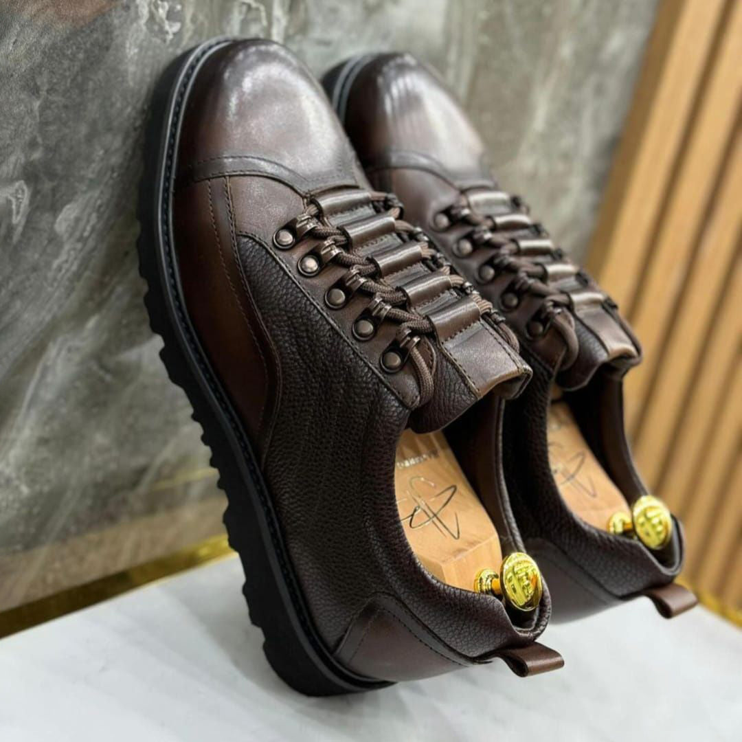 Men's Lug Sole Cap-Toe Dress Sneakers