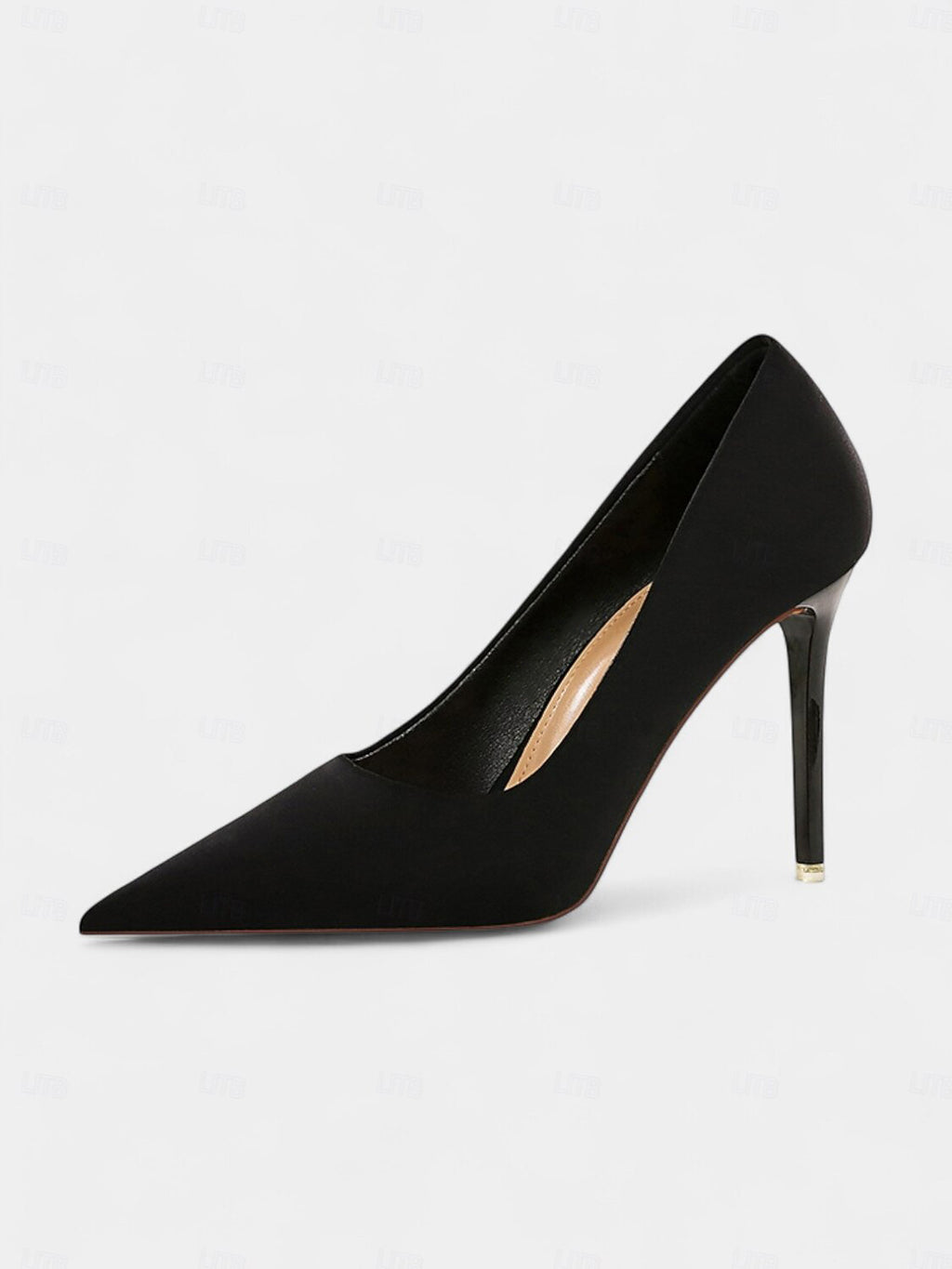 Ladies' Satin Pointed-Toe Stiletto Pumps