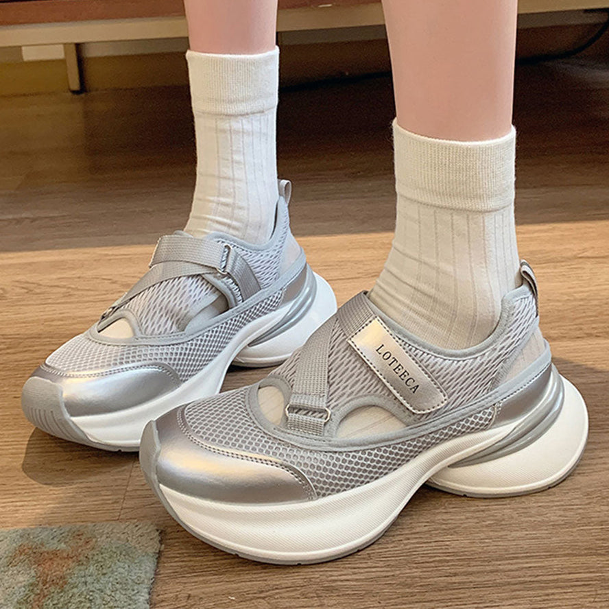 Ladies Mesh Breathable Platform Sport Sandals