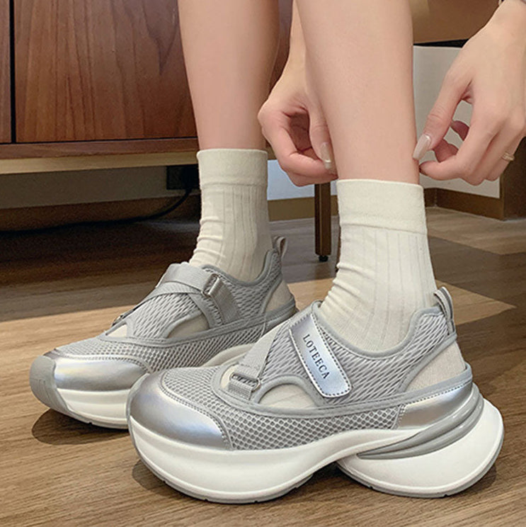 Ladies Mesh Breathable Platform Sport Sandals