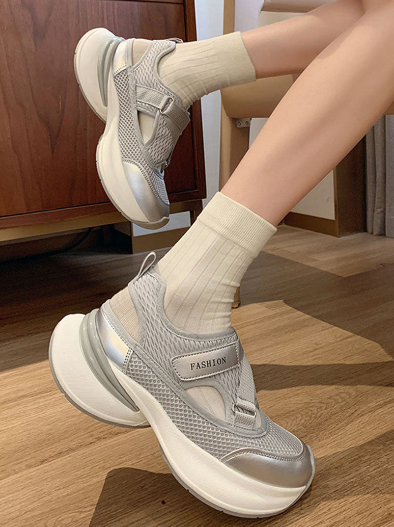 Ladies Mesh Breathable Platform Sport Sandals