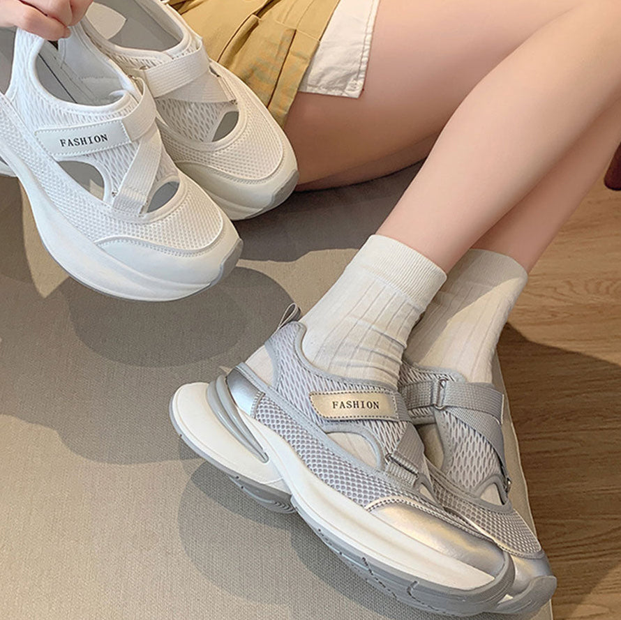 Ladies Mesh Breathable Platform Sport Sandals