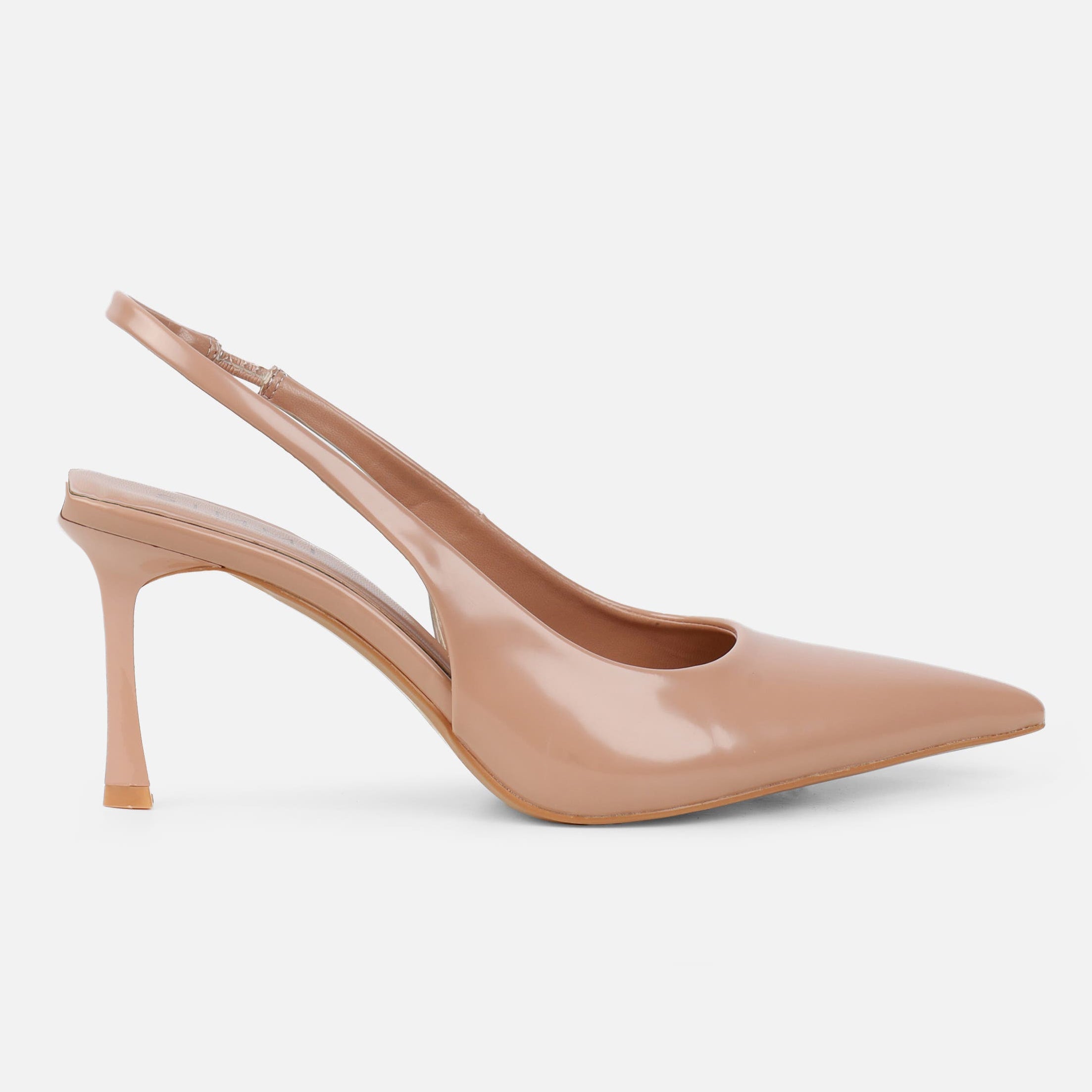 Ladies' Minimalist Pointed-Toe Slingback Heel Pumps