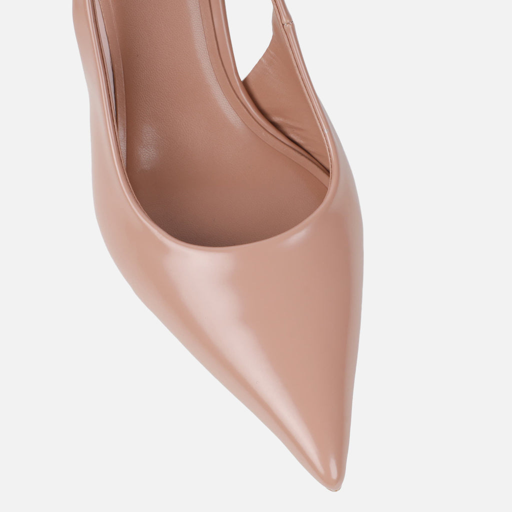 Ladies' Minimalist Pointed-Toe Slingback Heel Pumps