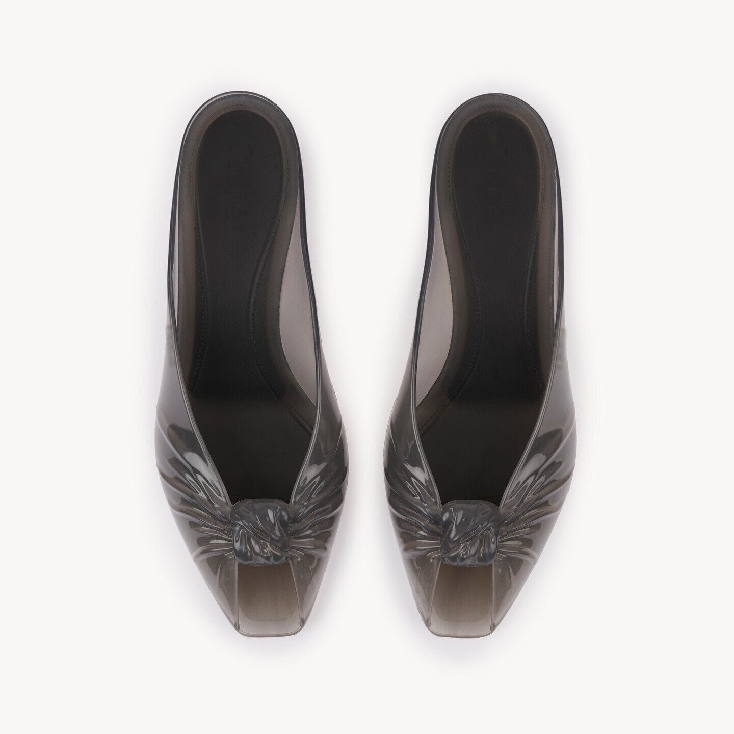 Ladies' Jelly Knot Peep-Toe Kitten Heel Mules