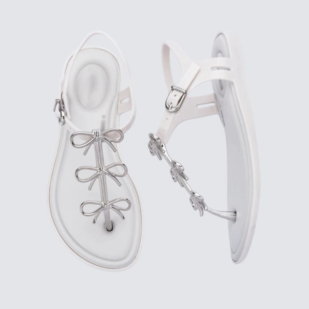 Women's Bow-Detail Jelly Thong Sandals