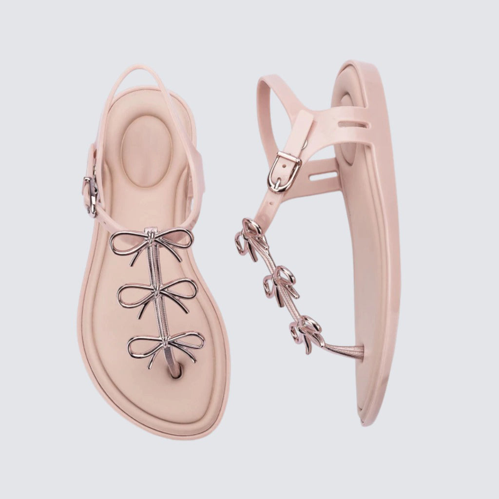 Women's Bow-Detail Jelly Thong Sandals