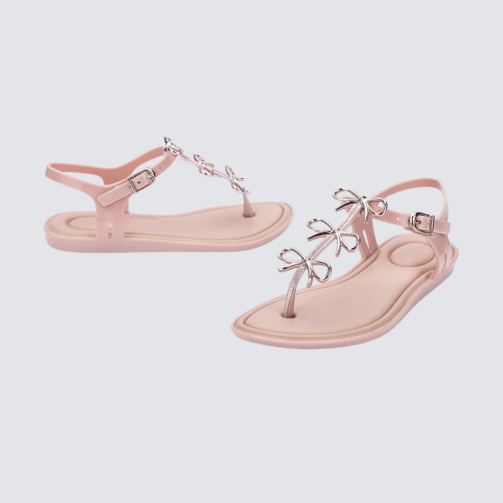 Women's Bow-Detail Jelly Thong Sandals