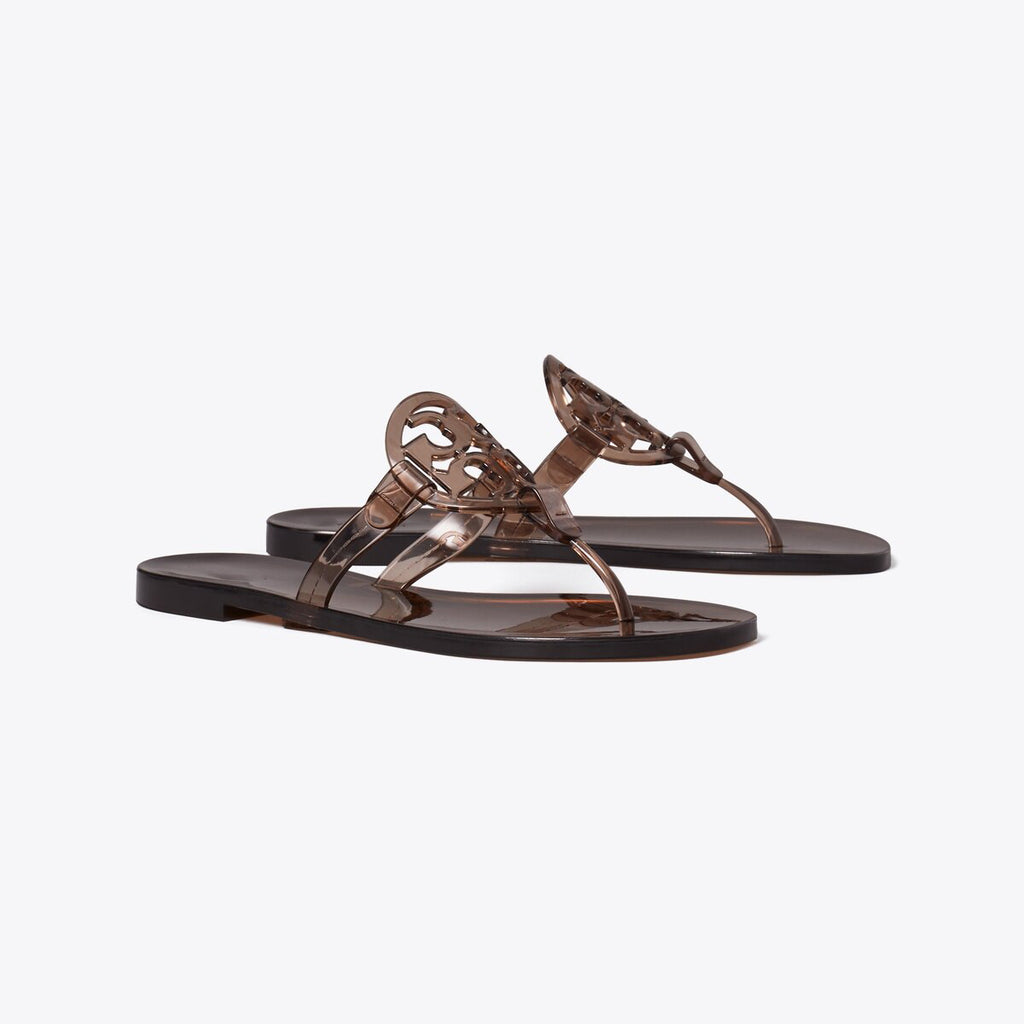 Women's Jelly T-Strap Logo Flip-Flop Sandals