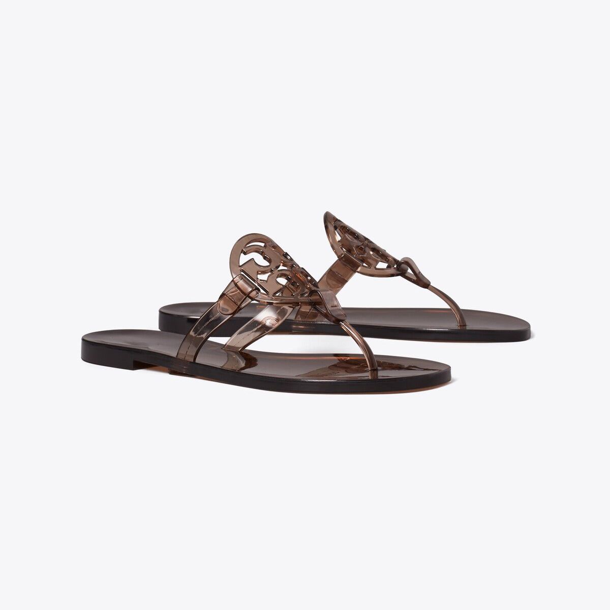 Women's Jelly T-Strap Logo Flip-Flop Sandals