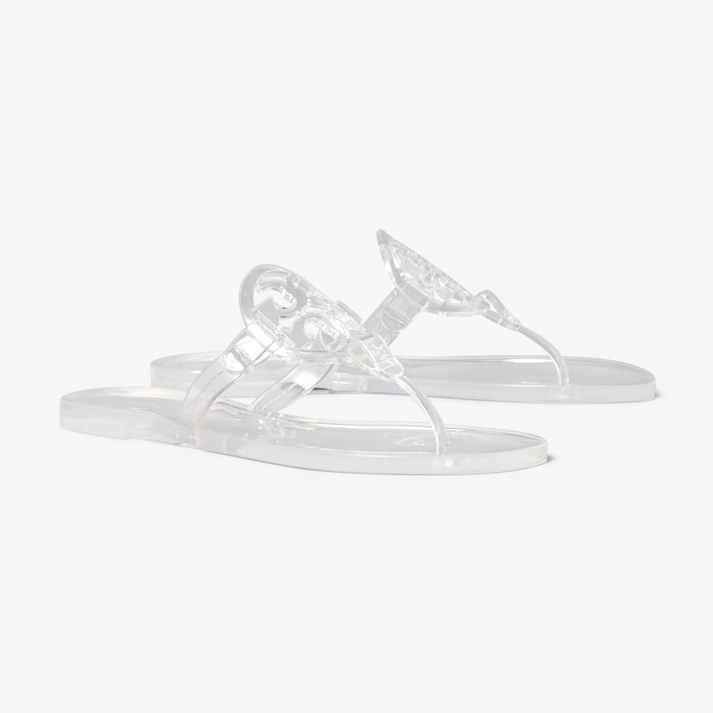 Women's Jelly T-Strap Logo Flip-Flop Sandals