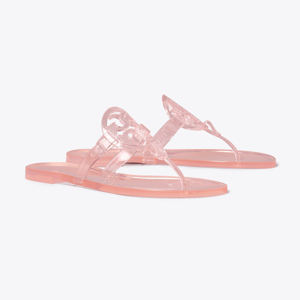 Women's Jelly T-Strap Logo Flip-Flop Sandals
