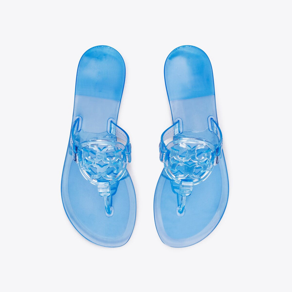 Women's Jelly T-Strap Logo Flip-Flop Sandals