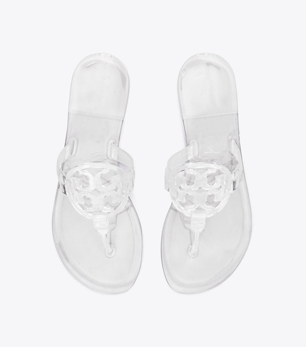 Women's Jelly T-Strap Logo Flip-Flop Sandals