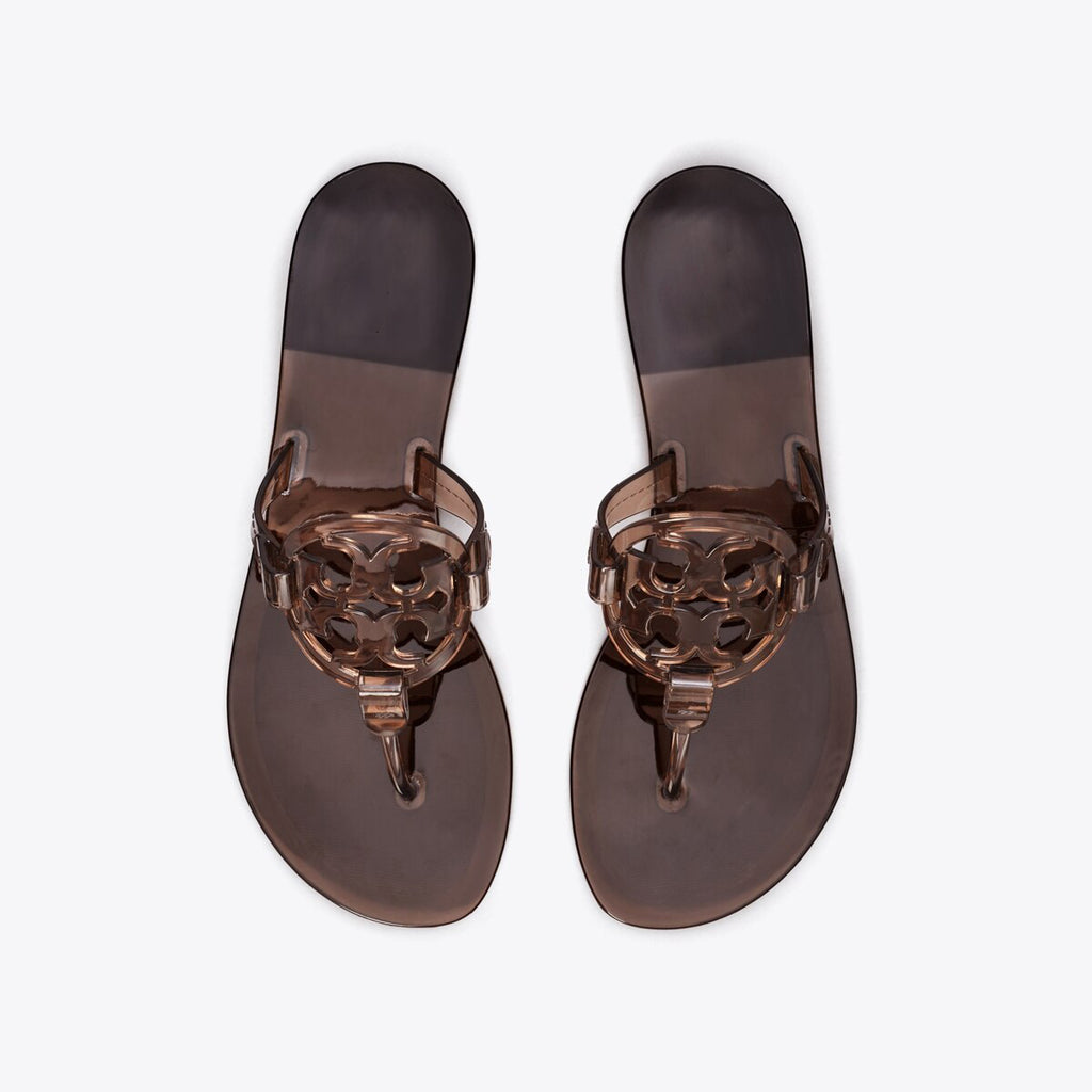 Women's Jelly T-Strap Logo Flip-Flop Sandals